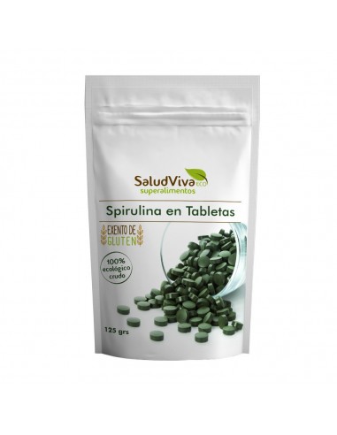 Spirulina En Tabletas 125 Grs de Salud Viva