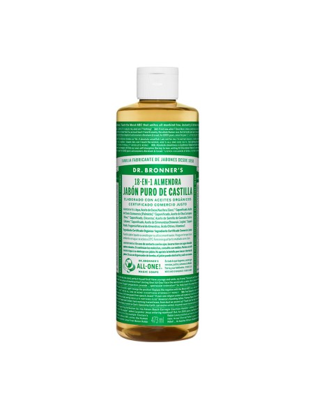 Jabon De Castilla Almendras 475 Ml de Dr Bronners