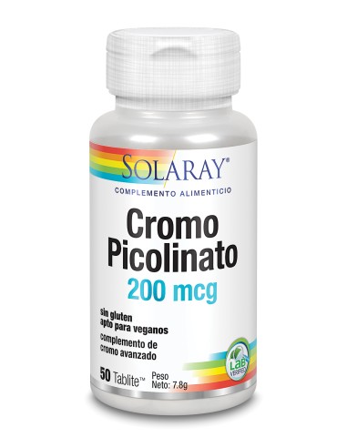 Chromium Picolinate 50 Tabletas de Solaray