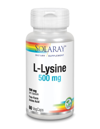 L Lysine 500 Mg 60 Caps de Solaray