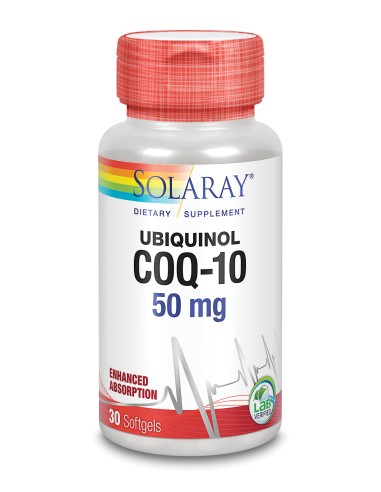 Ubiquinol Co-Q10 50 Mg 30 Caps de Solaray