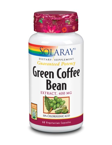 Green Coffe Extract 400 Mg - 60  Capsulas Vegetales de Solaray