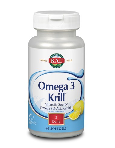 Krill Omega 3 - 500 Mg. - 60  Perlas de Kal