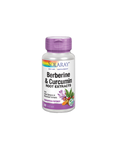 Berberine & Curcumin 600 Mg - 60 Vegcaps de Solaray
