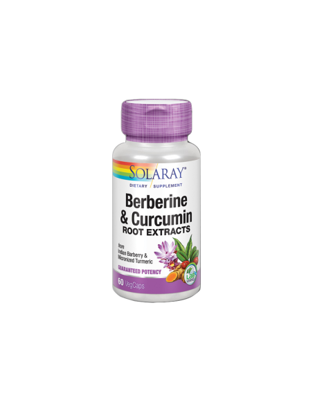 Berberine & Curcuma 600 Mg 60 Caps de Solaray