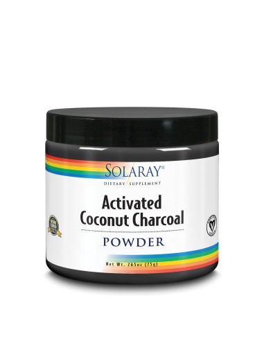 Charcoal Coconut Activated(Carbon Activo) 150 Gr de Solaray
