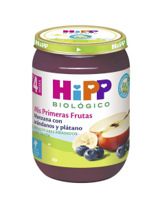 Tarrito De Manzana Con Arándano Y Plátano Bio 190 g  de Hipp