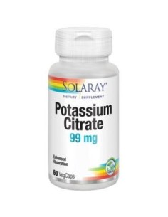 Potassium Citrate 99 Mg - 60 Vegcaps de Solaray