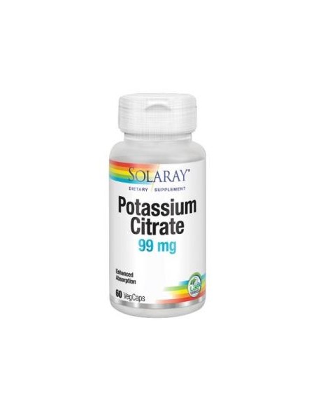 Potassium Citrate 99 Mg - 60 Vegcaps de Solaray
