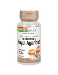 Royal Agaricus 500 mg Solaray - 60 Cápsulas Vegetales