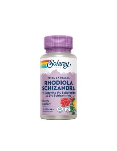 Schizandra & Rodhiola 500 Mg - 60 Vegcaps de Solaray