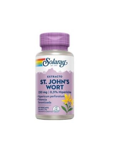 St. John’s Wort 60 Vegcaps Solaray – Bienestar Natural