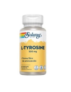 L-Tyrosina 500 Mg - 50 Vegcaps de Solaray