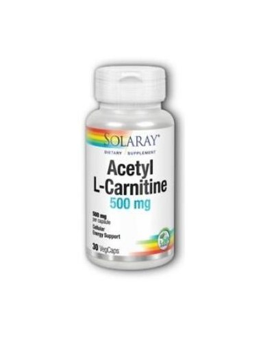 L-Acetyl L-Carnitine 500 Mg - 30 Vegcaps de Solaray
