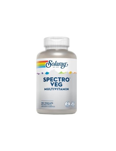 Vegetarian Spectro Solaray - 180 Vegcaps para tu bienestar