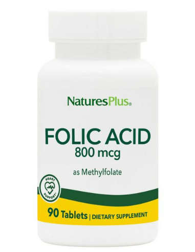 Ácido Fólico Natures Plus 90 Comp. | Salud y Bienestar