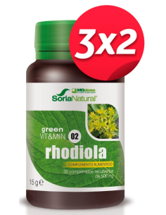 Pack 3X2 Rhodiola 500 Mg 30 Comp de Suplementos Mgdose