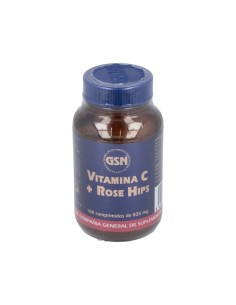 Vitamina C + Rose Hips 650MiligramosCon Bioflav.Citr.100C Gsn