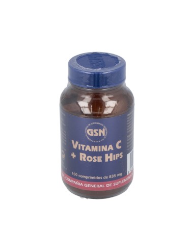 Vitamina C + Rose Hips 650Mg.Con Bioflav.Citr.100C