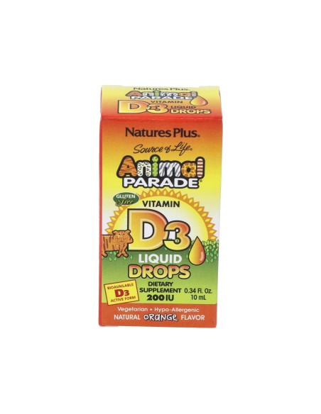 Animal Parade Vit D3 Got 10 Ml de Natures Plus