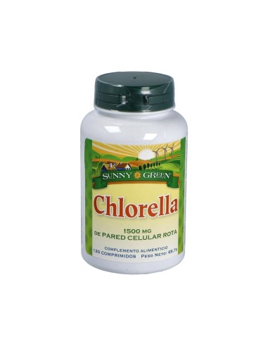 Chlorella 1500 Mg 120 Comprimidos Solaray