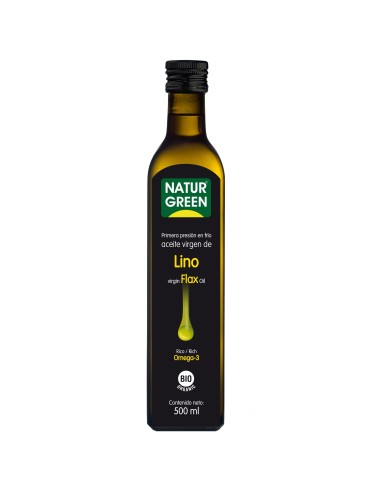 Aceite De Lino 1ª Presion Frio 500Ml. Bio de Naturgreen