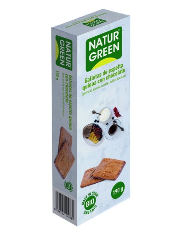 Ecogalleta Espelta Quinoa Con Chocolate de Naturgreen