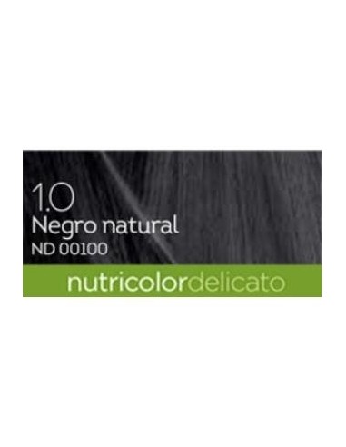 Tinte Natural Black 140Ml Negro 1.0 Delicato de Biokap