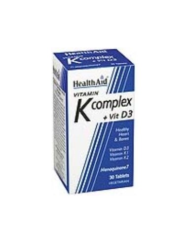 Vitamina K Complex Con Vitamina D3 30 Comprimidos de Health