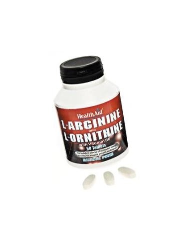 L-Arginina Y L-Ornitine 60 Comprimidos Health Aid de Health