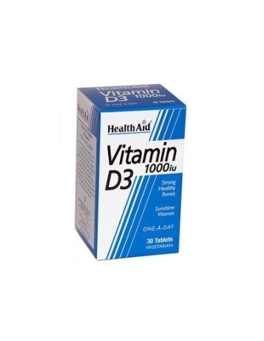 Vitamina D3 1000Ui 30 Comprimidos Health Aid de Health Aid