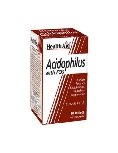 Acidophilus Mega Potency With Fos 60 Comprimidos de Health A