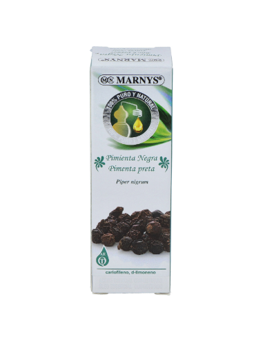 Aceite Esencial Alimentario De Pimienta Negra       Estuche Con Botella - 15 Ml Marnys