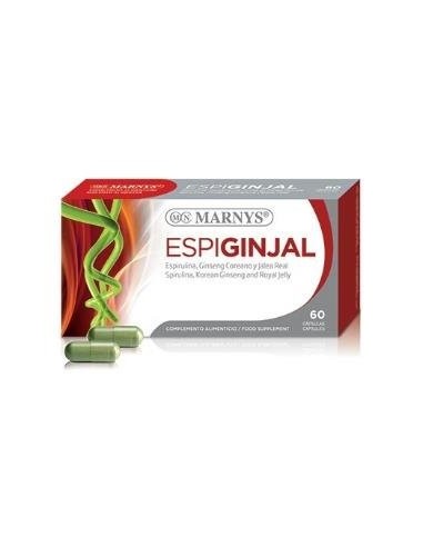 Espiginjal ( Espirulina+ Ginseng+Jalea Real)    60 Cápsulas 340 Mg Marnys