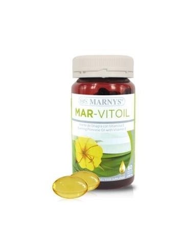 Mar-Vitoil Plus Aceite De Onagra + Vitamina E   60 Cápsulas  X 1050 Mg Marnys