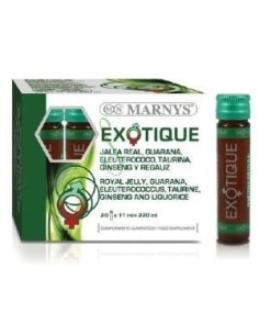 S-Exotique Jalea Real+ Ginseng+ Eleuterococo+ Guarana+ Taurina+ Regaliz     20 Viales  X 11 Ml Marnys