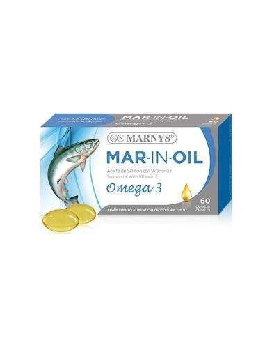 Mar-In-Oil Aceite De Salmon   60 Cápsulas - X 500 Mg Marnys