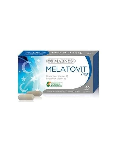 Melatovit   Melatonina 1Mg + Vit. B6    60 Cápsulas Vegetales Marnys