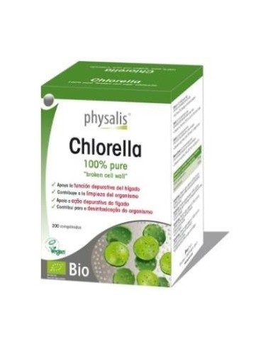 Chlorella bio 200 comprimidos Physalis