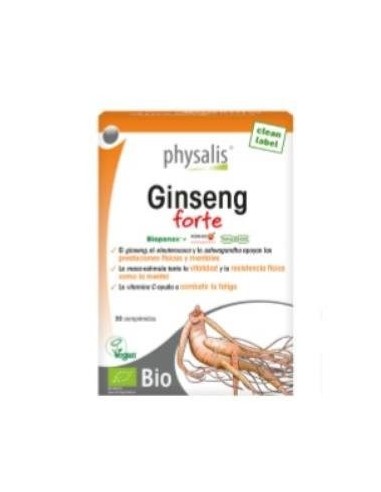 Ginseng forte bio 30 comprimidos Physalis