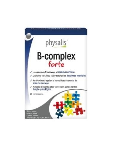 Vitamina B complex forte 30 comprimidos Physalis