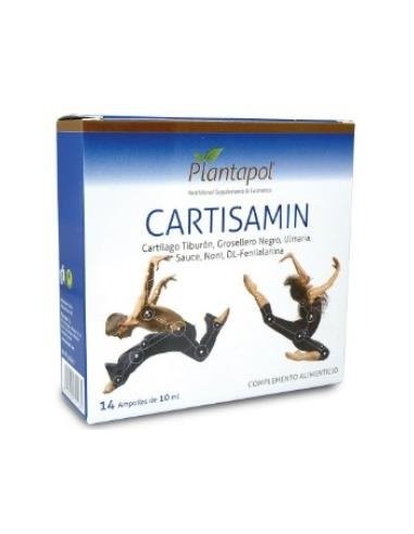Cartisamin (Extr Molecular Cartilago Tiburón, Noni, Ulmaria, Sauce, Casis, Dl-Fenilalanina)  14 amp. Plantapol