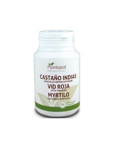 Castaño de Indias, Vid Roja y Myrtilo (90 Comprimidos 600 Mg)