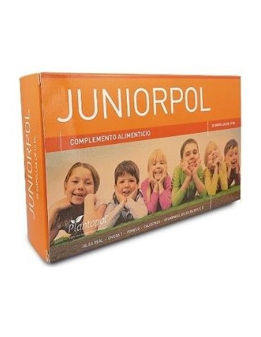 Juniorpol New (Jalea Real, Omega 3, Pomelo, Calostros, Vits A, B1, B2, B6, B12, C, D)  20 amp. Plantapol