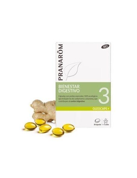 Oleocaps+ Plus 3 Bienestar Digestivo 30Cap. Bio de Pranarom