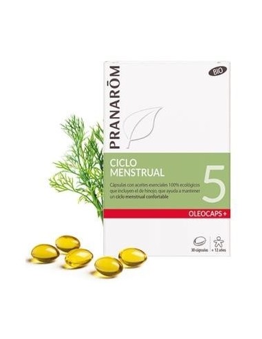 Oleocaps+ Plus 5 Ciclo Menstrual 30Cap. Bio de Pranarom