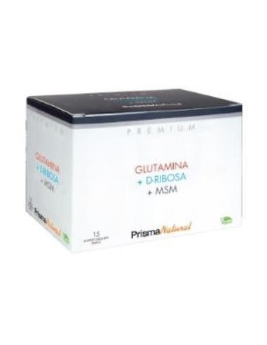 Glutamina + D-Ribosa + Msm 15 Duplo  Sticks Prisma Natural