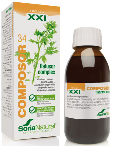 Composor 34 Flatusor Complex Xxi 100Ml. de Soria Natural