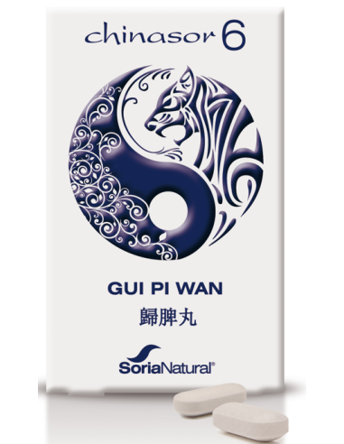 Chinasor 6 Gui Piu Wan 30 Comprimidos de Soria Natural
