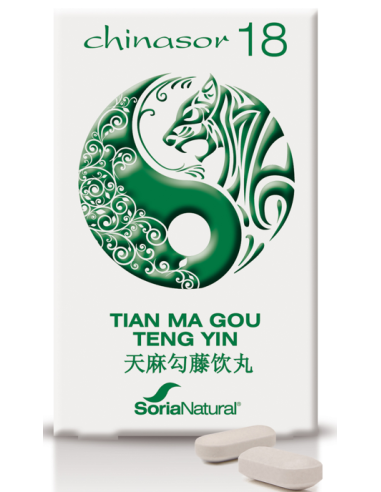 Chinasor 18 Tian Gou Teng Yin 30 Comprimidos de Soria Natural